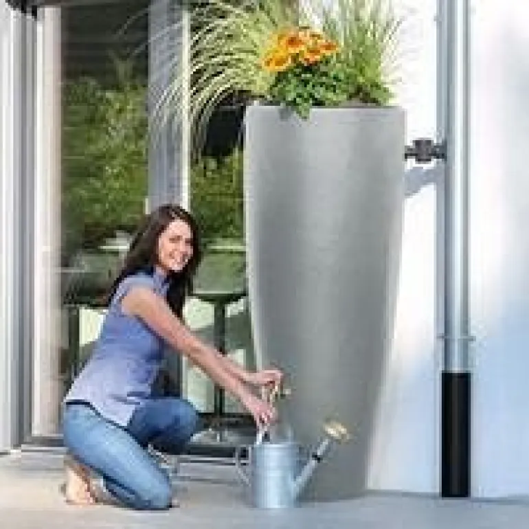 KIT 2 en 1 - 300 L gris et collecteur GARANTIA