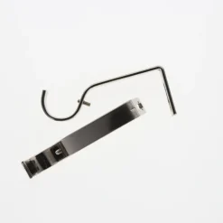 Kit extensible tube Ø28mm 1,20-2,10m avec pommeau nickel mat