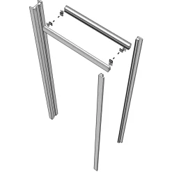 Kit habillage galandage pour porte coulissante 73 et 83 cm