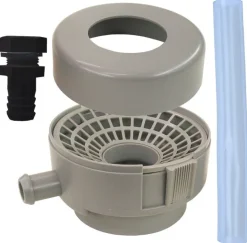 Kit raccord récupérateur eau gris