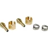 Kit 2 raccords tétine 963R pour tuyau + écrou + colliers