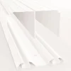Kit rail haut et bas blanc 120cm pour porte de placard