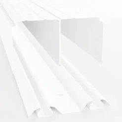 Kit rail haut et bas blanc 270cm pour porte de placard