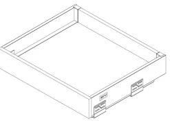 Kit tiroir gris intérieur AX 84 x 600 mm