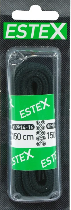 Lacet cordelet spécial chaussure de marche noir 150 cm ESTEX