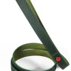 Laisse pour chien cuir classique 1m 15mm vert ZOLUX