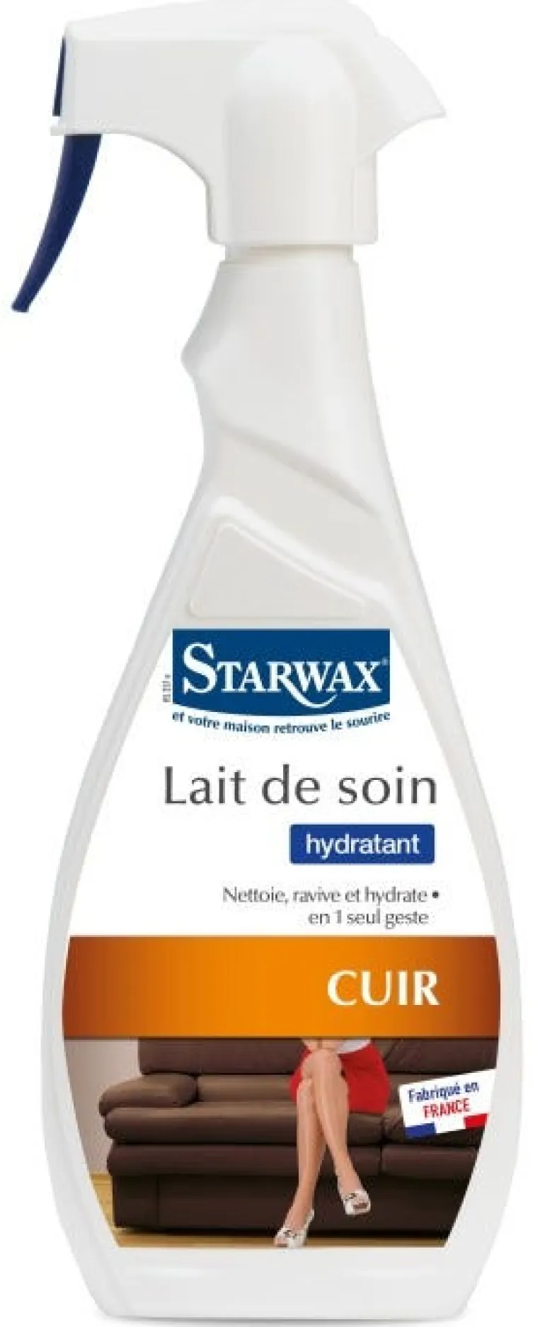 Lait de soin spécial cuir pulvérisateur 500ml STARWAX