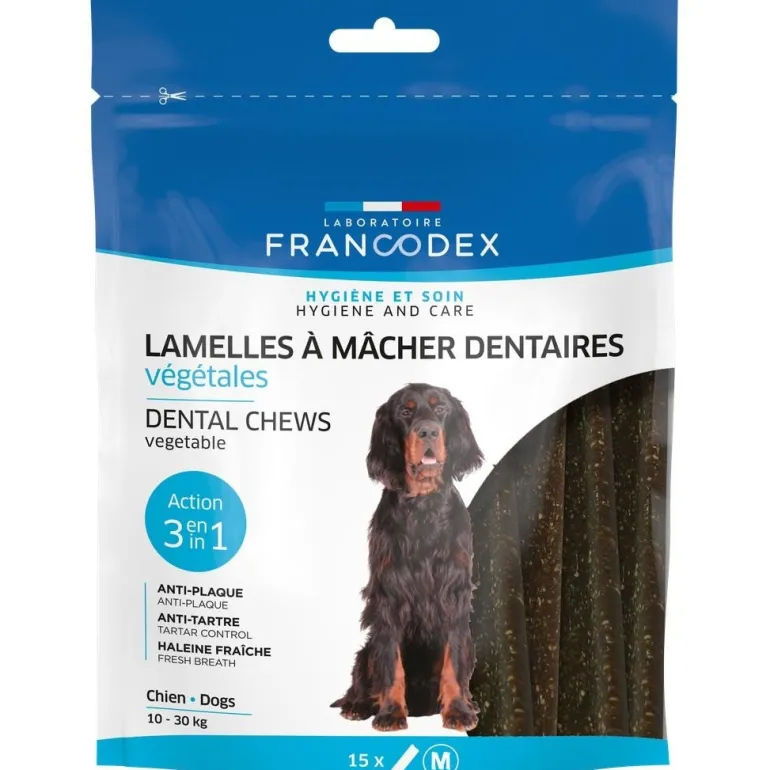 Lamelles dentaires pour chien à mâcher 350g FRANCODEX