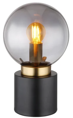 Lampe à poser laiton 25W E14 marka noir mat