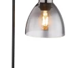 Lampe à poser verre métal noir mat 9W E27 mattea