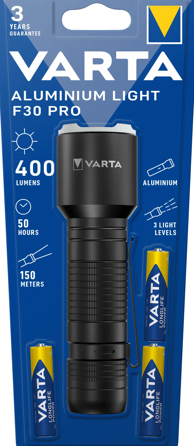 Lampe de poche Aluminium Light F30 Pro VARTA