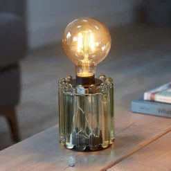 Lampe Milan Olive en verre rechargeable