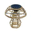 Lampe solaire Champignon faux rotin S