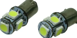 Lampe témoin LED 12V 1,5W BA9s (x2)