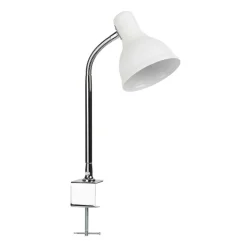 Lampe clip harry blanc chrome H37,5cm MATHIAS