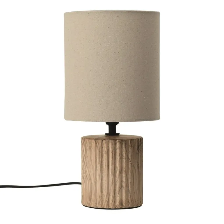 Lampe Colonia 15 x 30 x 15 cm beige et naturel