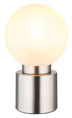 Lampe à poser chrome 25W E14 marka nickel mat