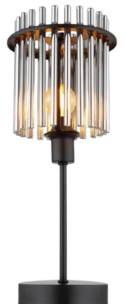 Lampe à poser métal noir mat 40W E14 gorley