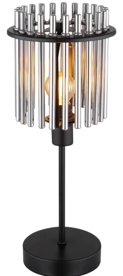 Lampe à poser métal noir mat 40W E14 gorley