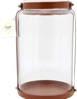 Lanterne métal et verre Glamping - Coloris au choix