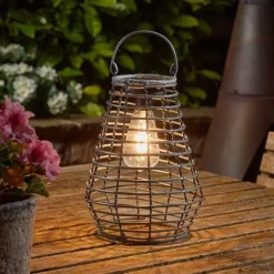 Lanterne solaire Maris gris 23 x 22cm