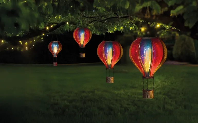 Lanterne solaire Montgolfière Rainbow XXL