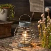 Lanterne solaire Terra Ø22 cm Gris