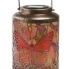 Lanterne solaire Tiffany Papillon