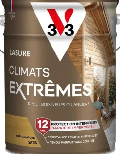 Lasure extérieure Climats Extrêmes 12 ans chêne naturel 2,5L