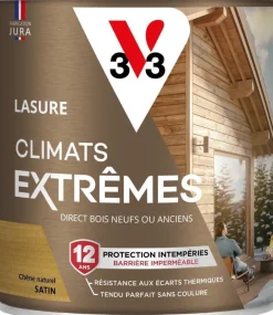 Lasure bois climats extrêmes chêne naturel 0,75L V33