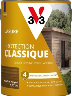 Lasure bois extérieur protection classique acajou 5L V33
