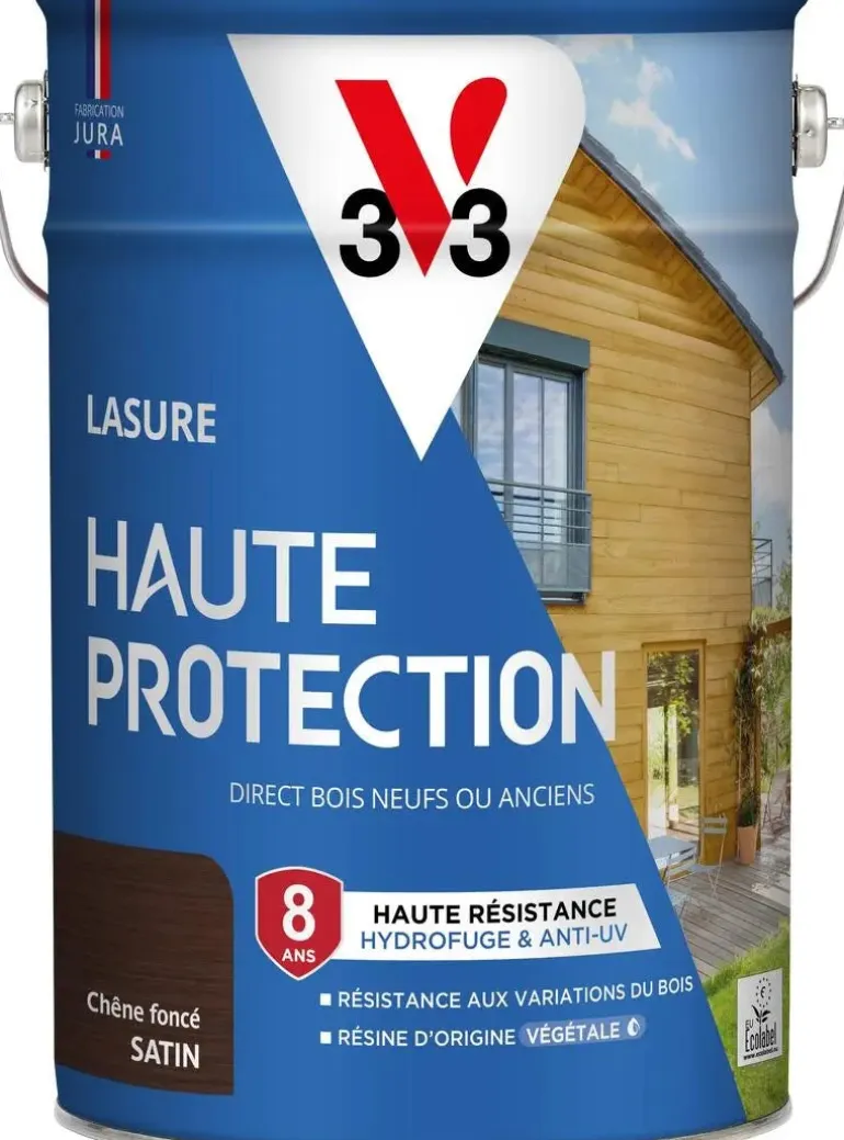 Lasure extérieure haute protection chêne foncé 0,75L V33