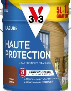 Lasure haute protection biosourcée acajou 6L V33