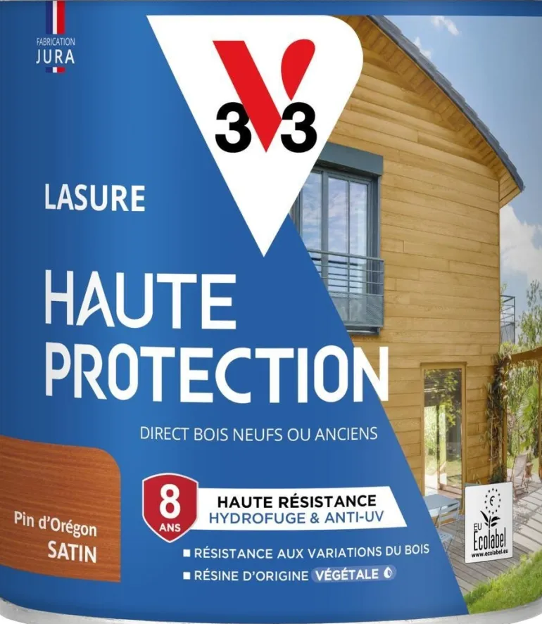 Lasure haute protection biosourcée pin d'oregon 0,75L V33