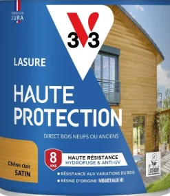 Lasure haute protection biosourcée chêne clair 0,75L V33