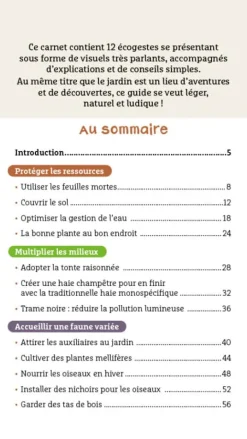 Les antisèches de Terre vivante - Écogestes au jardin