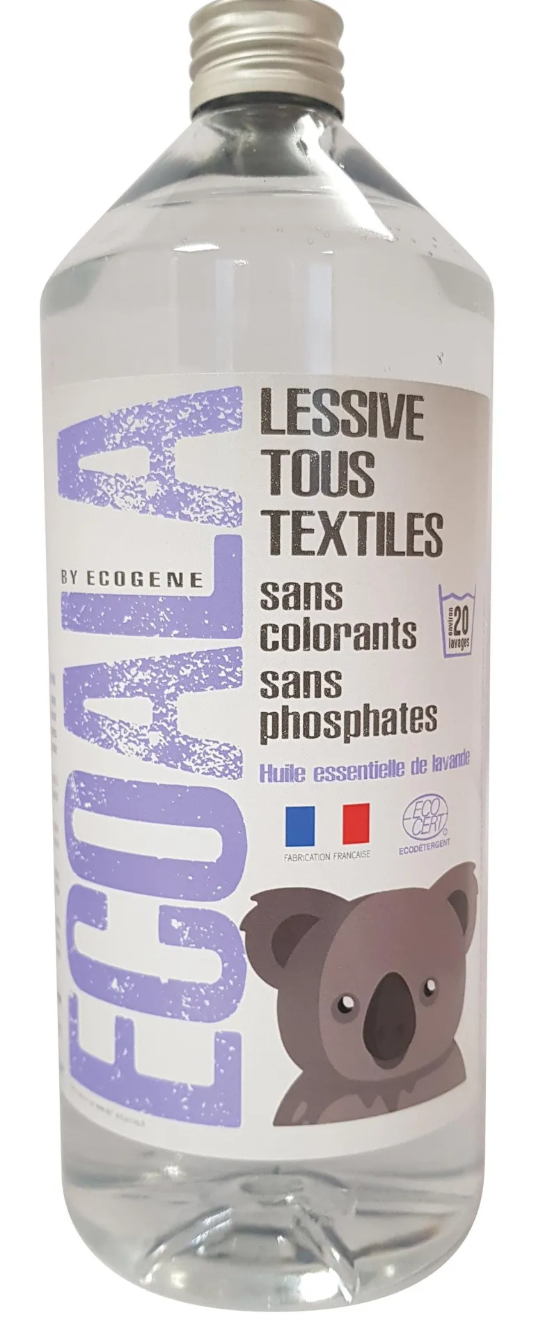 Lessive liquide tous textiles parfum lavande 1L ECOGENE