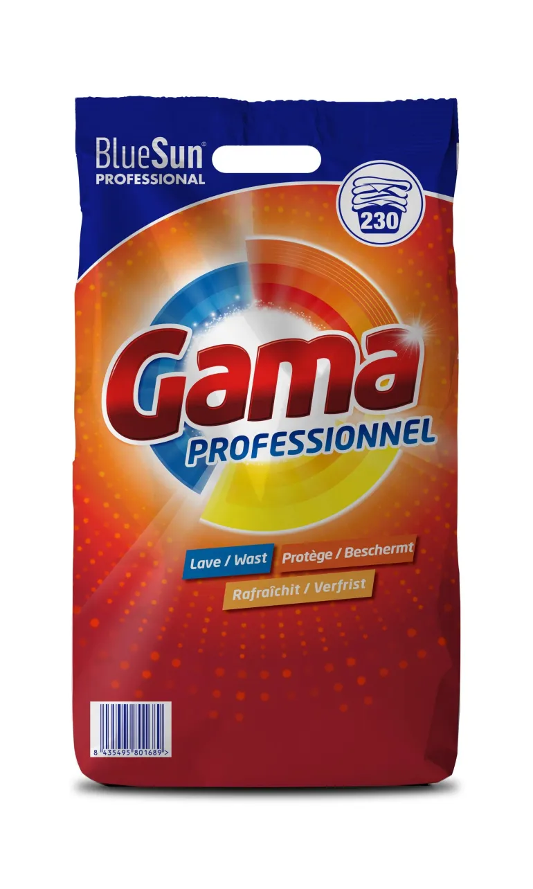 Lessive en poudre Gama Bonux professionel 15kg (230 lavages)