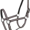 Licol doublé cuir cheval choco beige PASSIONAL