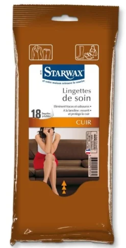 Lingettes de soin spéciales cuir (x15) STARWAX