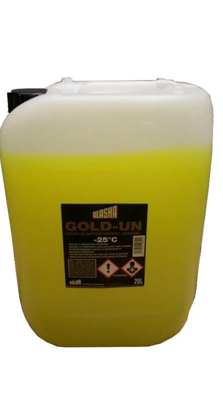 Liquide de refroidissement Gold -25°C jaune 20L