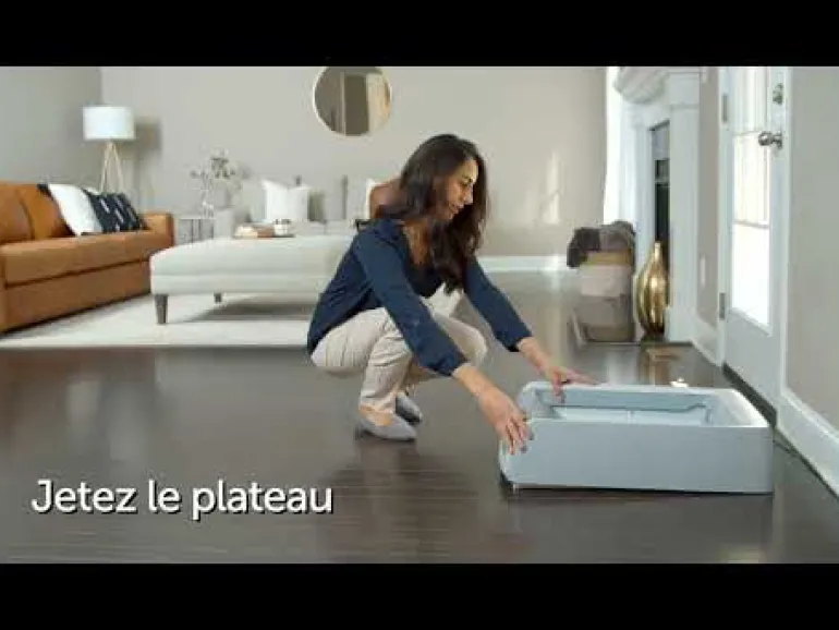 Litière autonettoyante Scoopfree 1.5 + couvercle PETSAFE