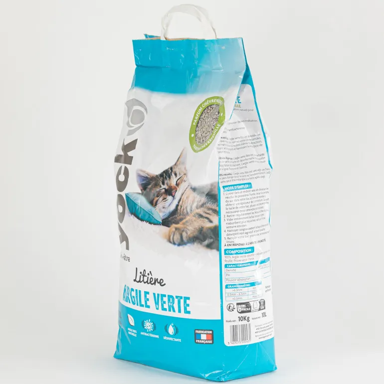 Litière minérale absorbante à l'argile verte parfumée 10L