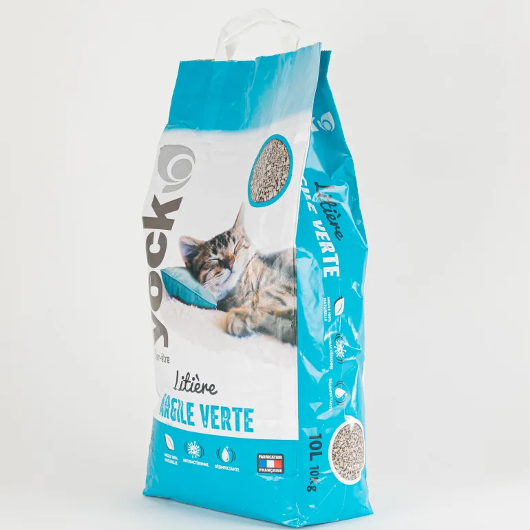 Litière minérale absorbante à l'argile verte 10L YOCK