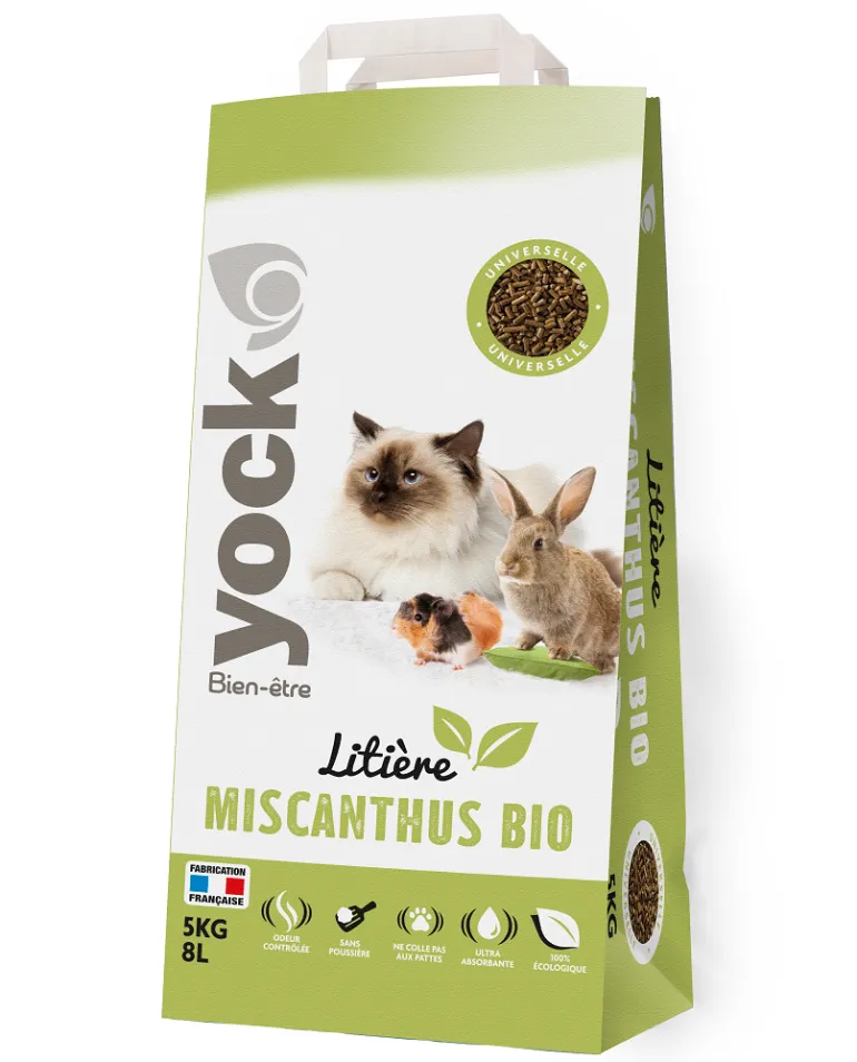 Litière végétale miscanthus bio 5 kg YOCK