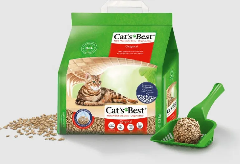Litière agglomérante Cat's Best Original 4,3 kg