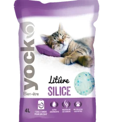 Litière de silice pour chat 4L YOCK