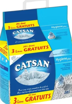 Litière minérale Hygiène Plus 20L dont 3L offerts CATSAN