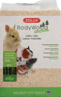 Litière végétale 100% naturelle pour rongeurs 60L