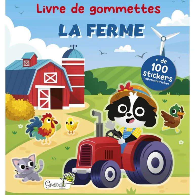 Livre de gommettes La ferme + de 100 stickers